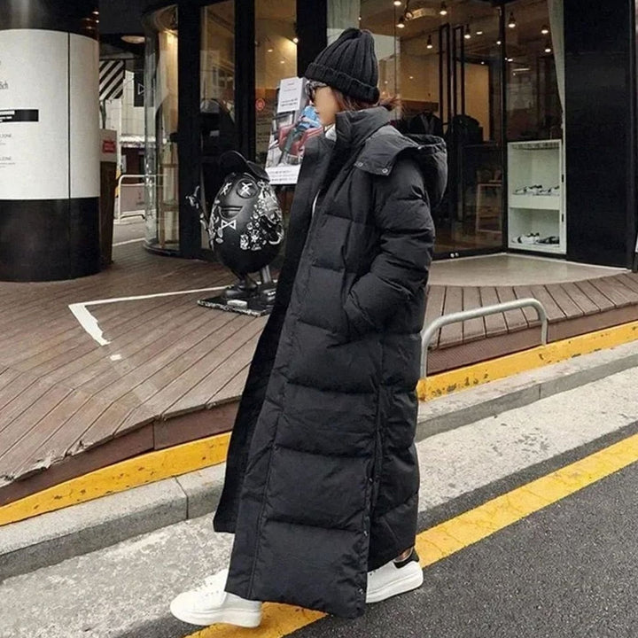 Valora | Maxi-Length Hooded Puffer Coat for Women