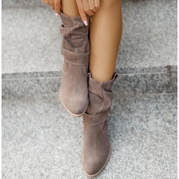 Ellarose | Women's Relaxed Slouchy Fold-Over Ankle Boots