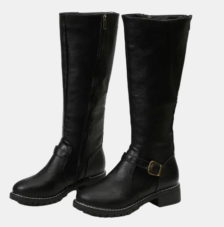 Aurelia | Women's Tall Riding Knee-High Block Heel Boots