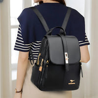 Madeline | Zaino in pelle con scomparti multipli