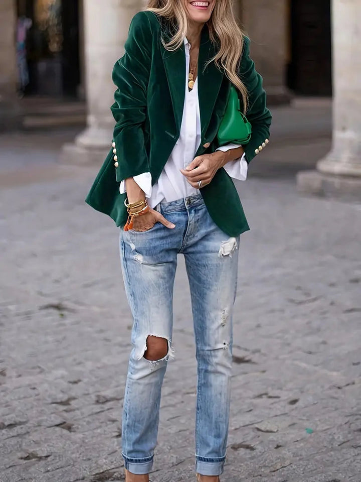 Aurora | Women's Luxurious Timeless Velvet Blazer