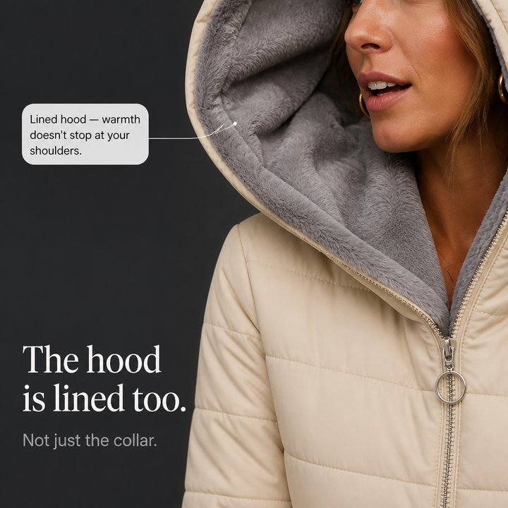 Wintervale | Plush-Lined Hooded Longline Puffer Coat