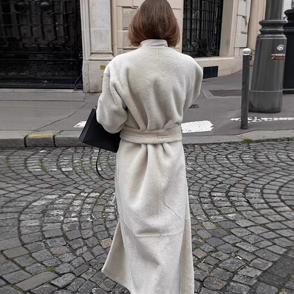 Drew | Teddy Coat – Oversized Silhouette with Hidden Button Closure