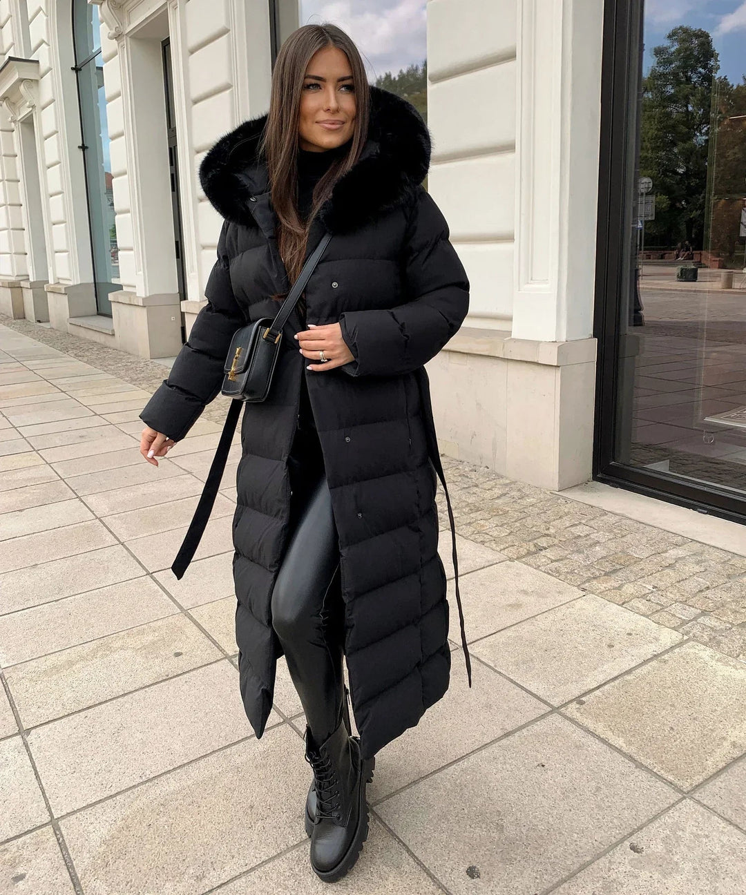 Verana | Puffer Coat – Quilted Belted Style for Women