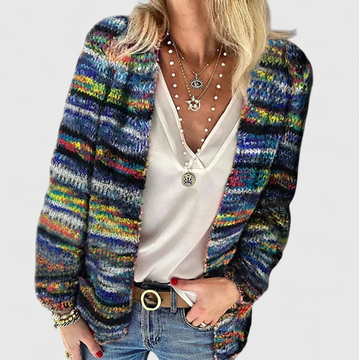 Aurélie | Cardigan multicolore in maglia