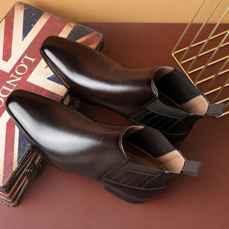 Edwina | Women's Elegant Pointed Toe Chelsea Ankle Boots
