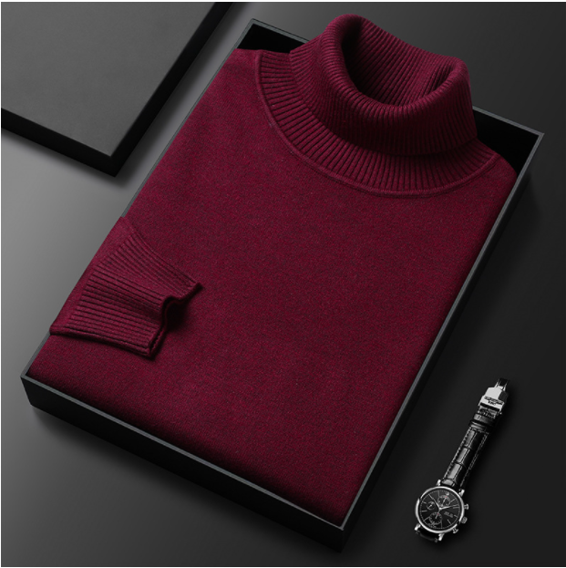 Havara | Cashmere Cotton Turtleneck Sweater – Elegant Versatile Style for Men