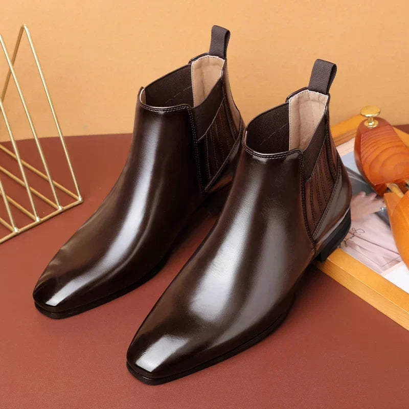 Edwina | Women's Elegant Pointed Toe Chelsea Ankle Boots