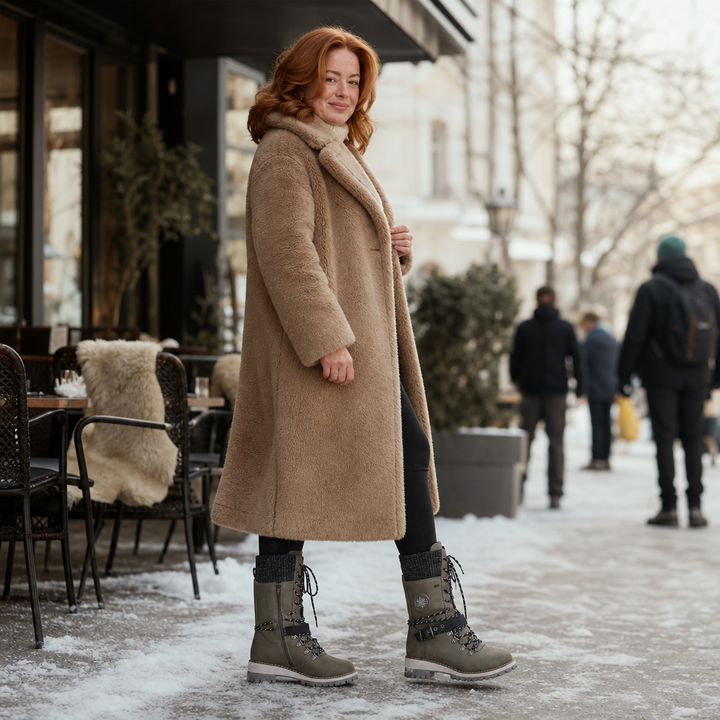 Cozette | Knit-Shaft Chelsea Boots – Comfortable Winter Style
