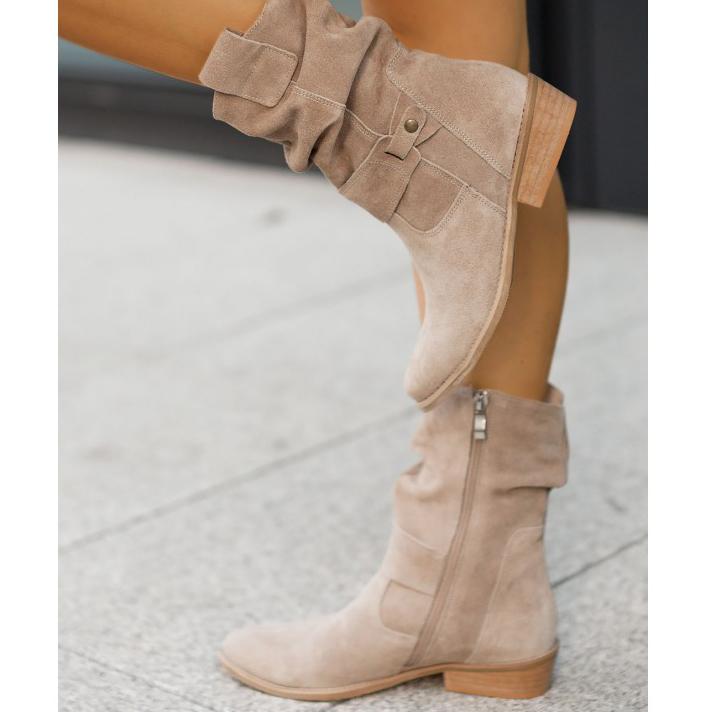 Ellarose | Women's Relaxed Slouchy Fold-Over Ankle Boots