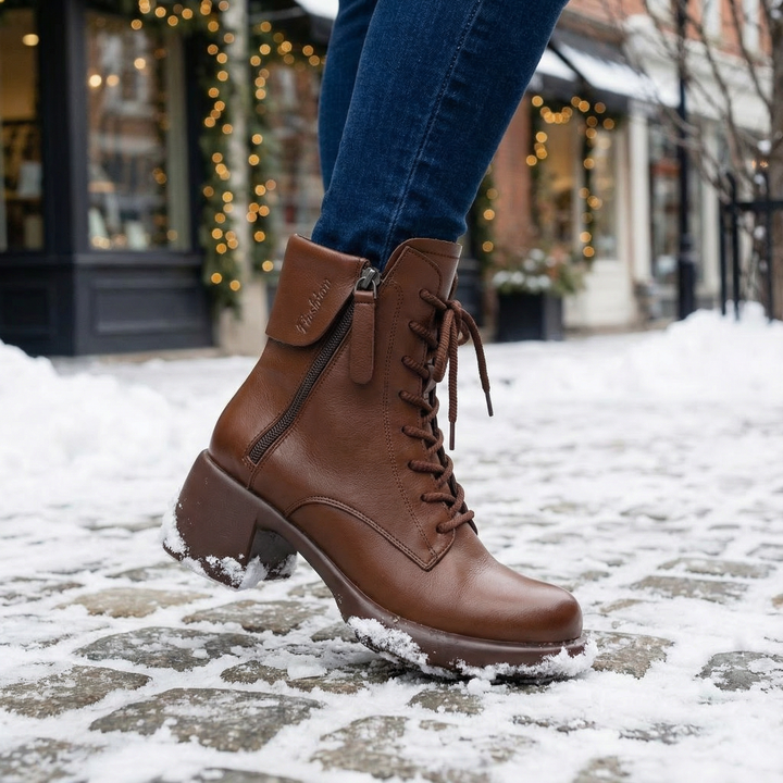 Vintara | Vintage Ankle Boots – Warm Fleece Lined Style for Women
