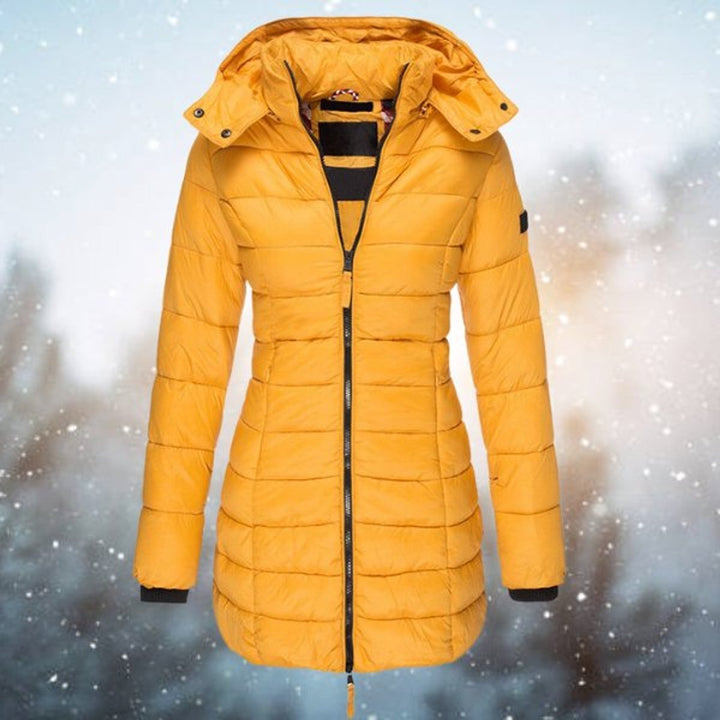 Katrina | Longline Hooded Puffer Coat for Women – Stylish Warmth