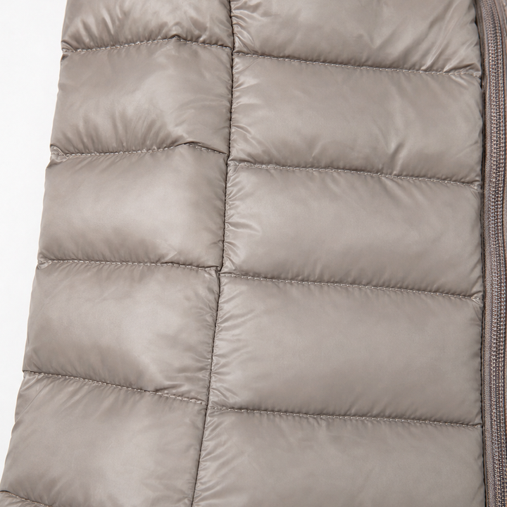 Veluna | Long Puffer Coat – Quilted Warmth for Women
