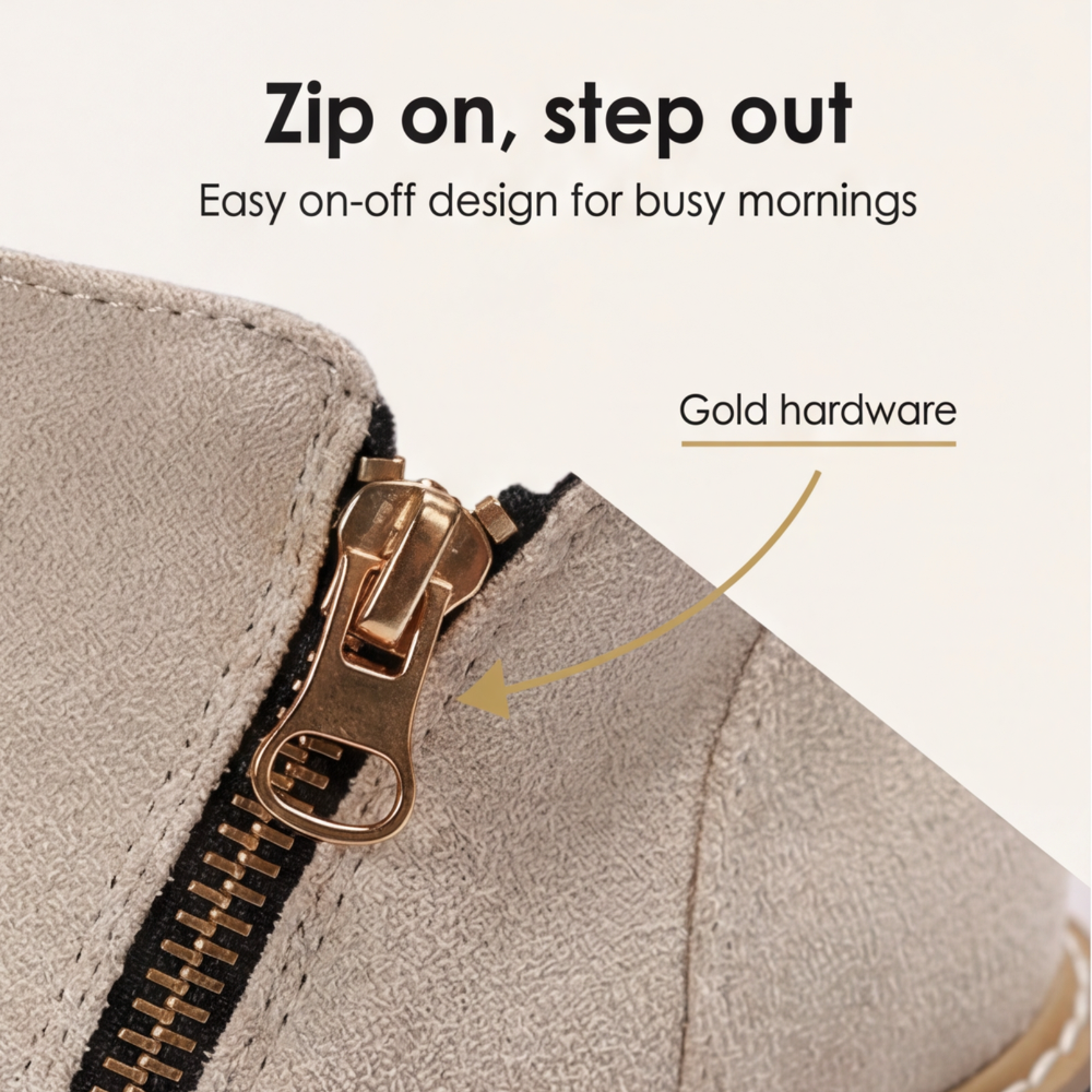 Stepara | Chelsea Boots – Stylish Side-Zip Design for Women