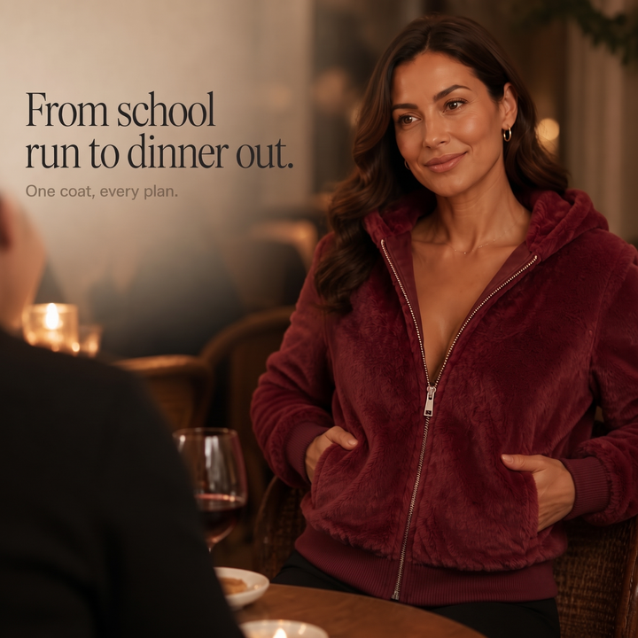 Wearbella | Hooded Faux Fur Zip Jacket – Stylish Layer for Women