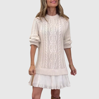 Celeste | Strickkleid mit Zopfmuster