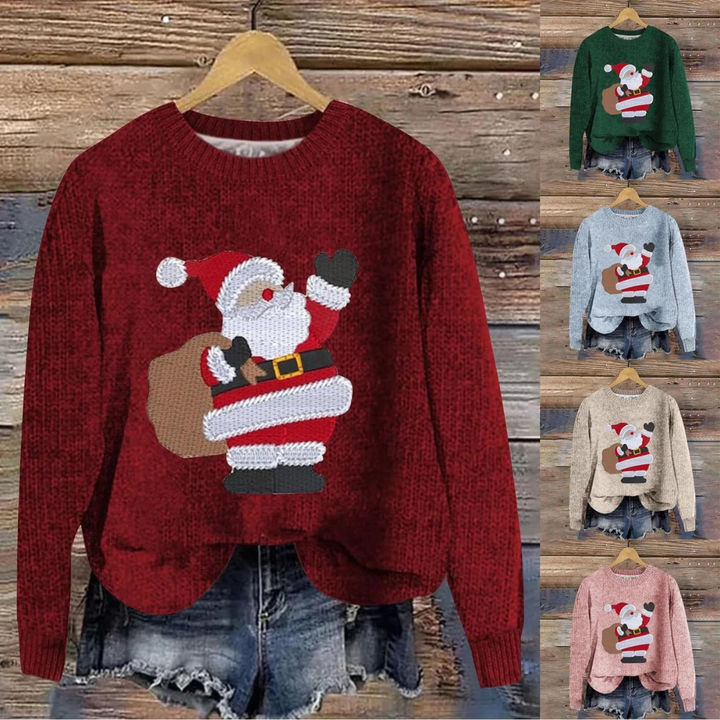 Angelika | Christmas Sweater with Santa Design for Everyone