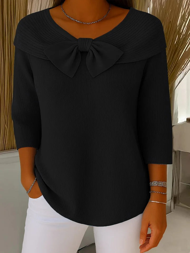 Claire | Maglione in maglia con dettaglio a fiocco