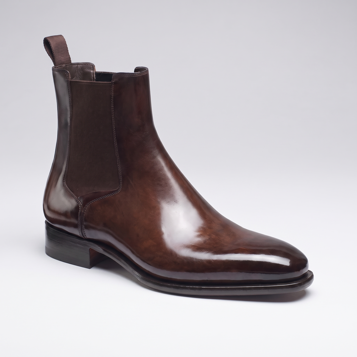 Owen | Polished Chelsea Boots with Elastic Side Panels - Image 7