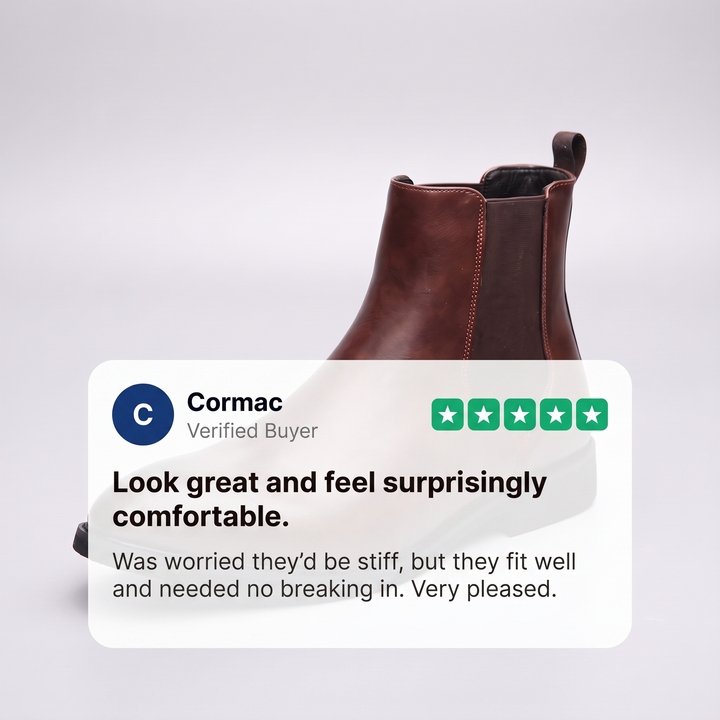 Owen | Polished Chelsea Boots with Elastic Side Panels - Image 6