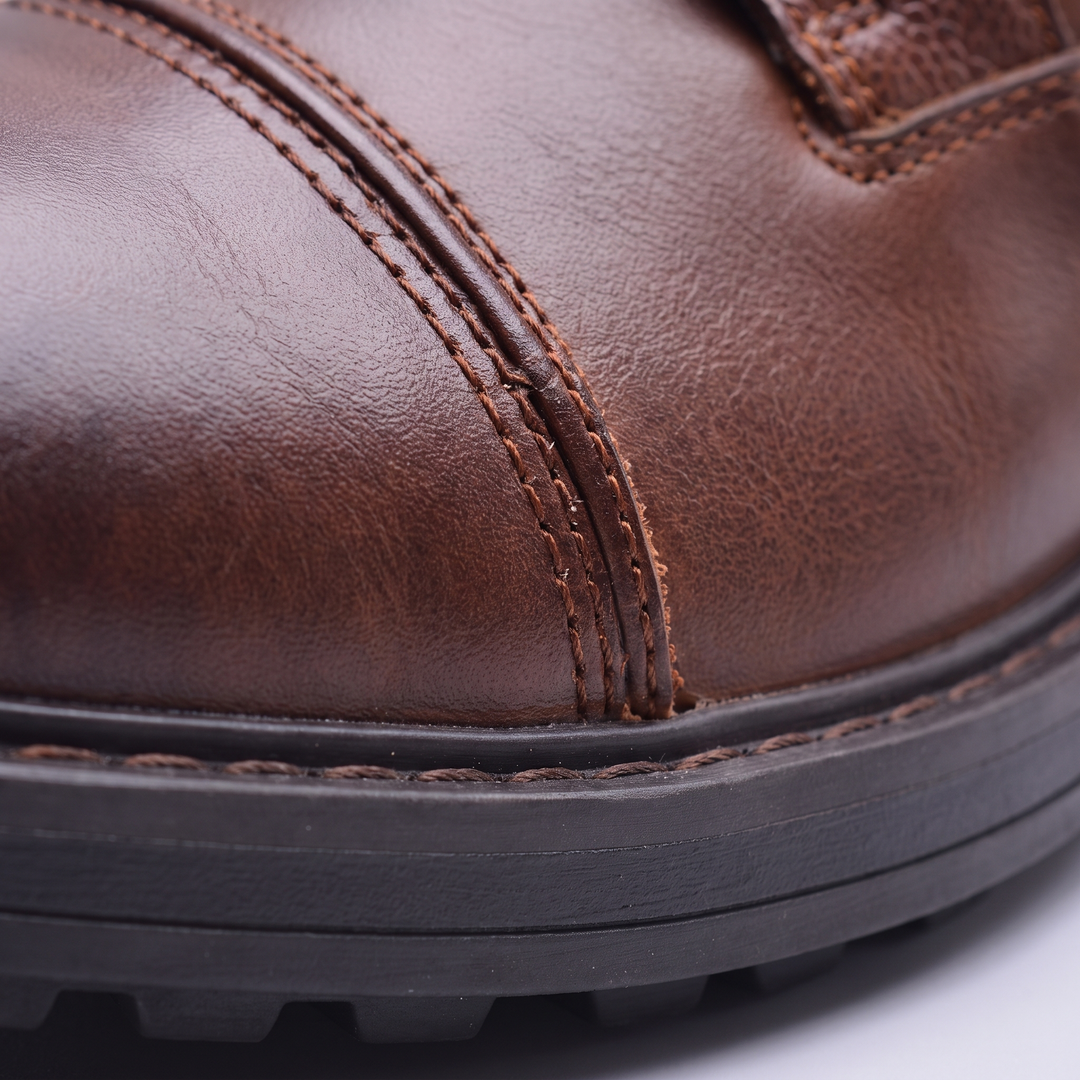 Ethan | Genuine-Leather Lace-Up Ankle Boots with Side Zip - Image 5
