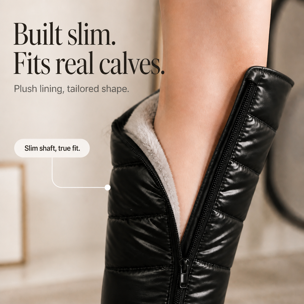Wearbella | Plush-Lined Over-The-Knee Snow Boots for Women