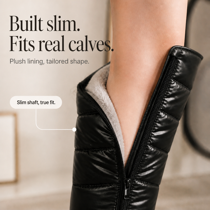 Wearbella | Plush-Lined Over-The-Knee Snow Boots for Women