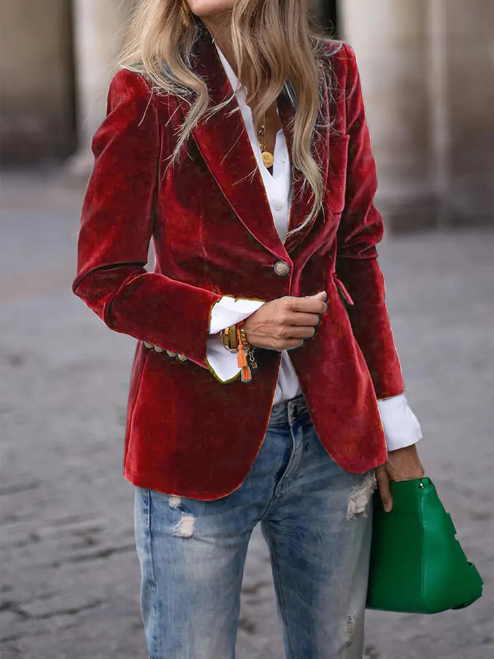 Aurora | Women's Luxurious Timeless Velvet Blazer