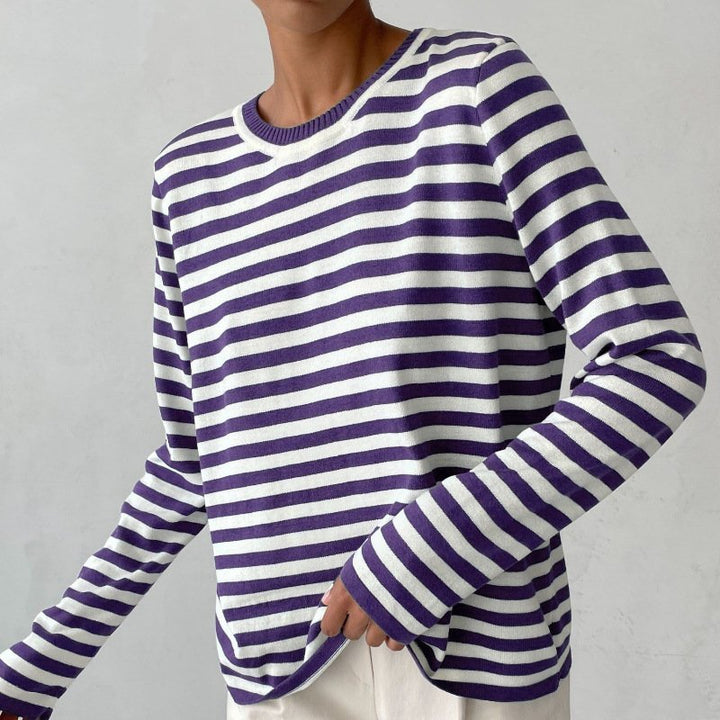 Marina | Nautical Striped Cotton Sweater
