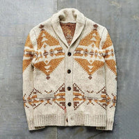 Calder | Cardigan in maglia geometrica vintage