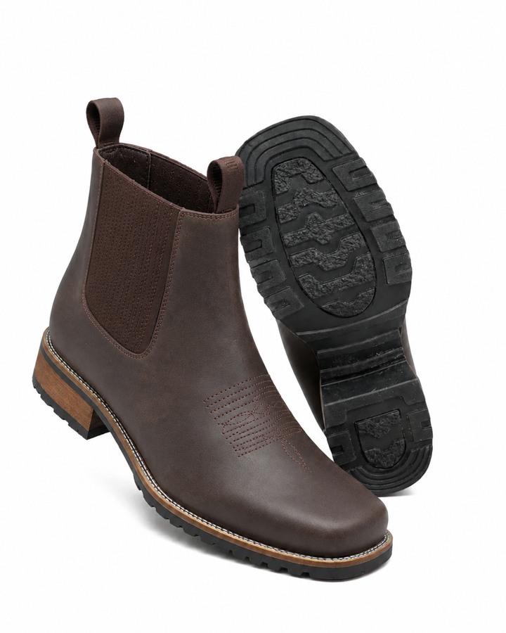 Maeve | Classic Leather Cowboy Boots