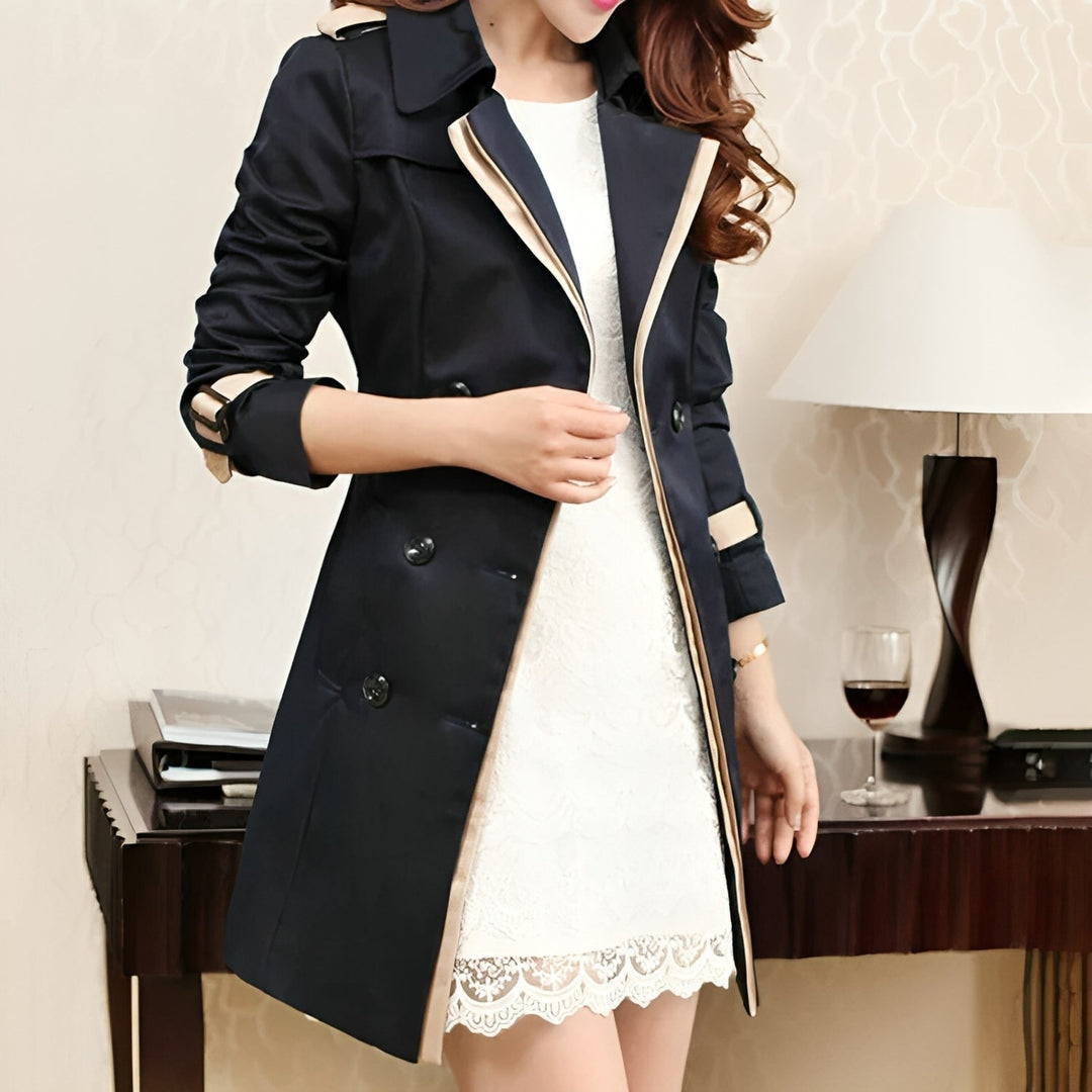 Isla | Stilvoller langer Trenchcoat für Damen