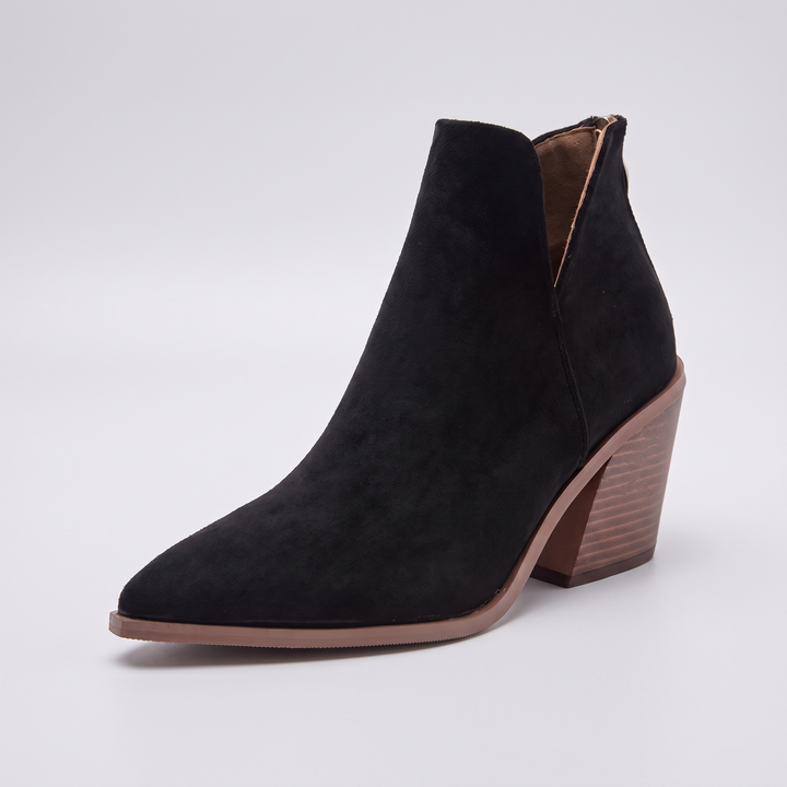Sienna | Country Pointed-Toe Block-Heel Ankle Boots