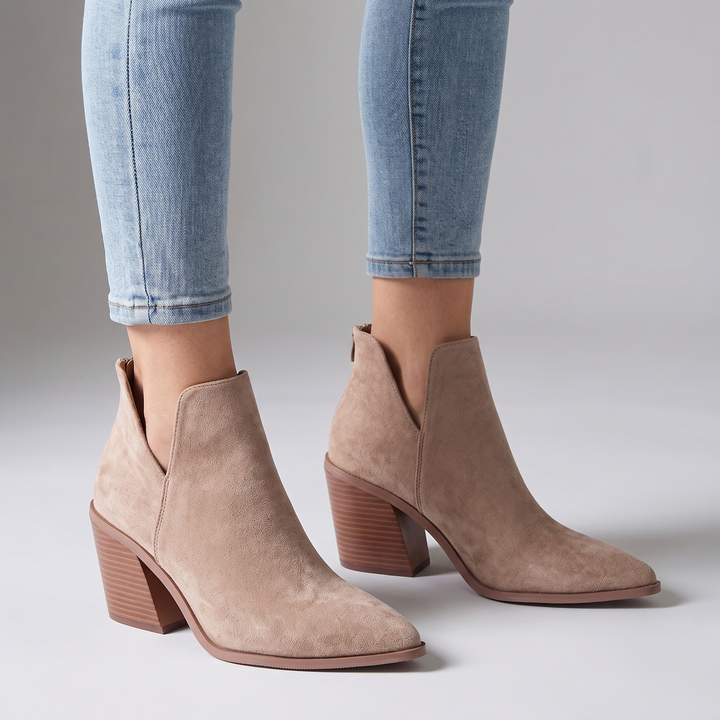 Sienna | Country Pointed-Toe Block-Heel Ankle Boots - Image 4