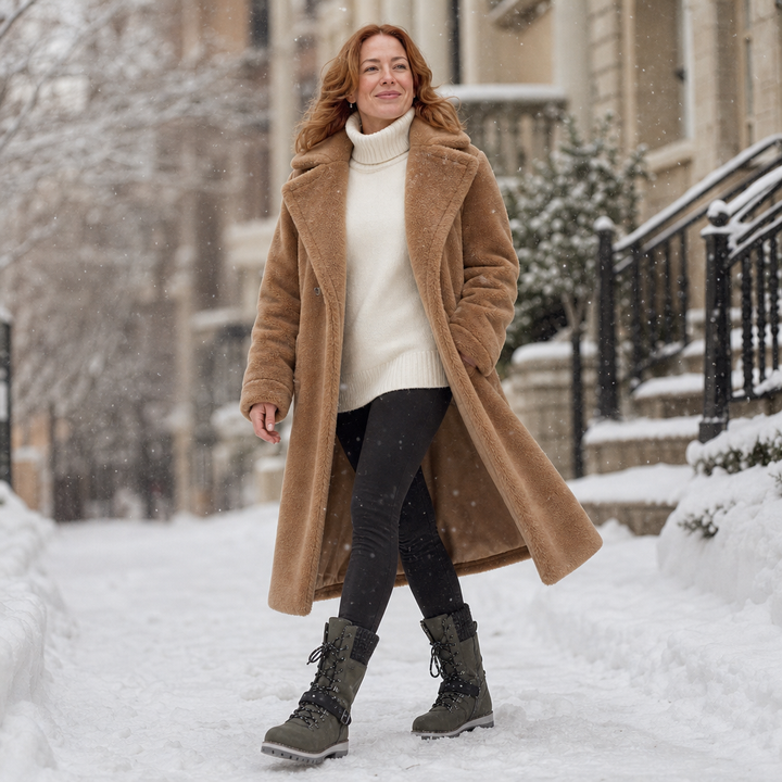 Cozette | Knit-Shaft Chelsea Boots – Comfortable Winter Style