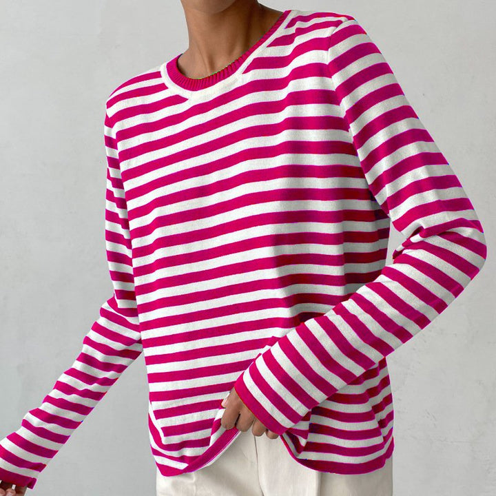 Marina | Nautical Striped Cotton Sweater