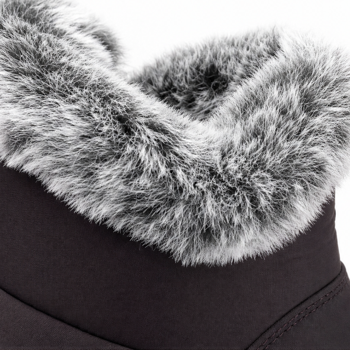 Warmalia | Waterproof Slip-On Snow Boots – Faux Fur-Lined Comfort for Women