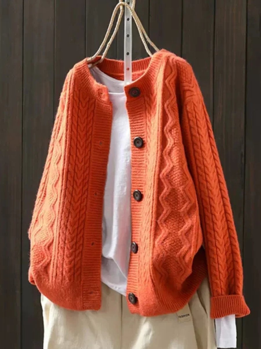 Adeline | Oversized Cable Knit Cardigan