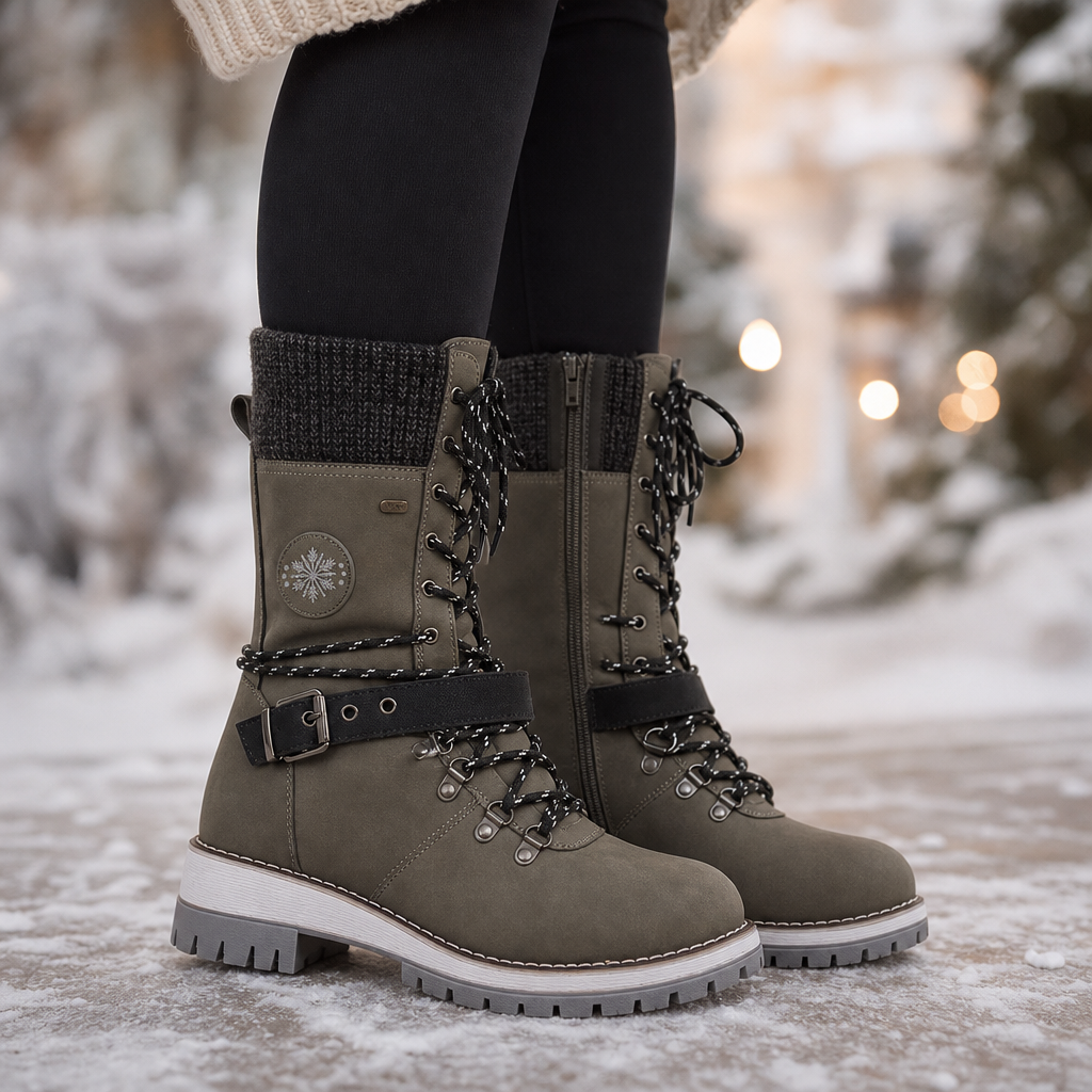 Cozette | Knit-Shaft Chelsea Boots – Comfortable Winter Style