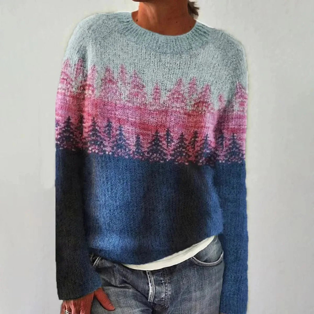 Sienna | Retro-Pullover mit Streifenmuster
