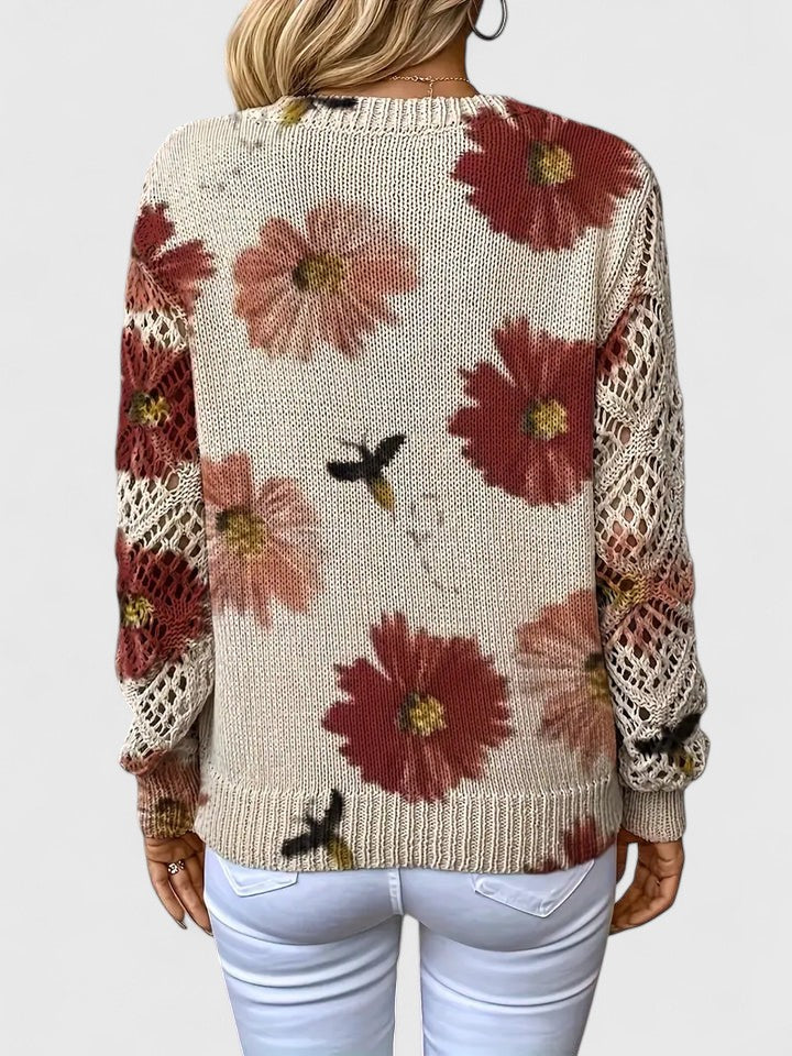 Corinne | Floral Knit Cardigan
