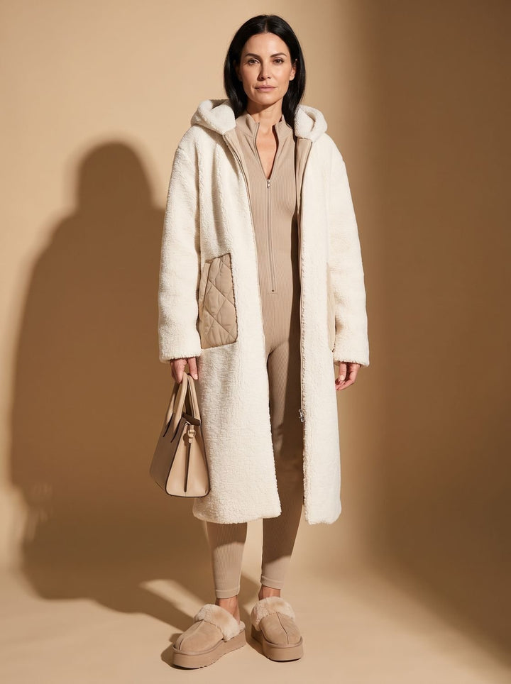 Grace | Reversible Longline Hooded Puffer Coat for Women