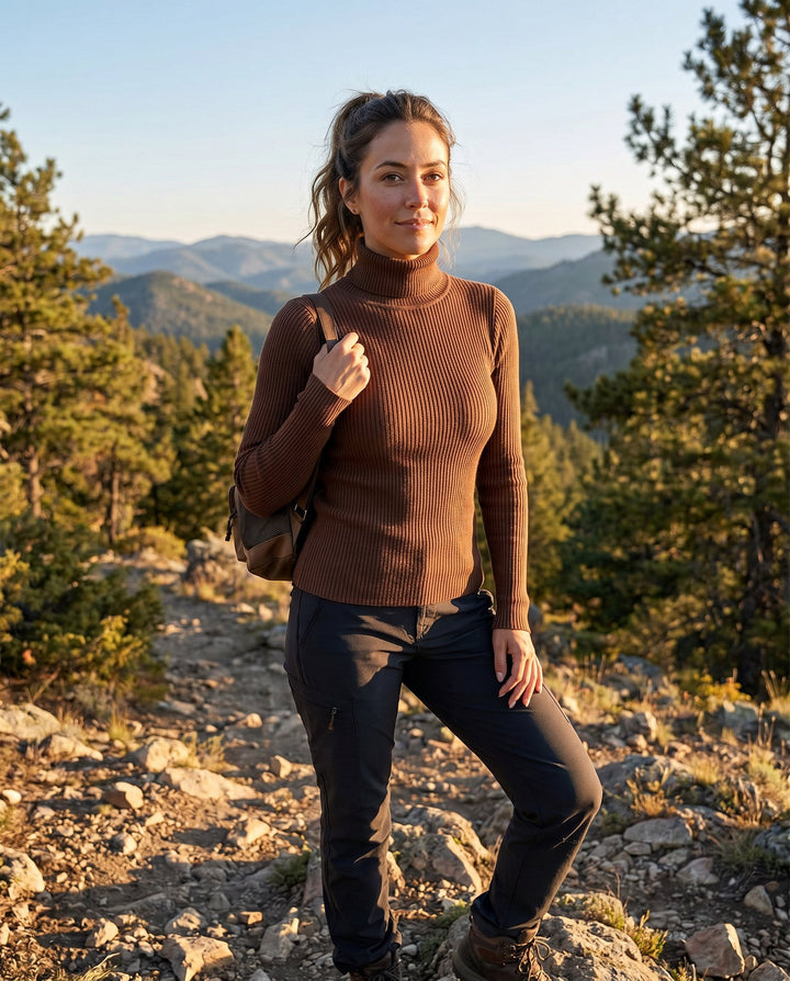 Noelle | Maglione a collo alto in maglia a coste
