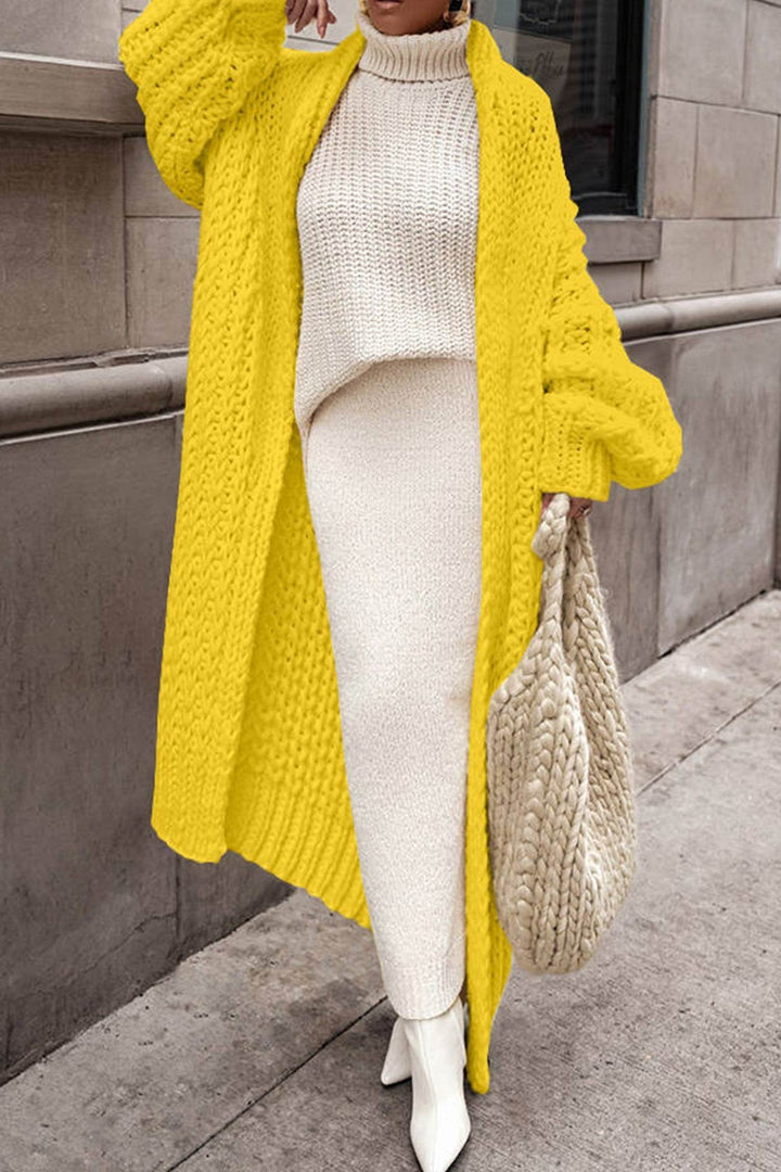 Marielle | Cardigan lungo oversize in maglia spessa
