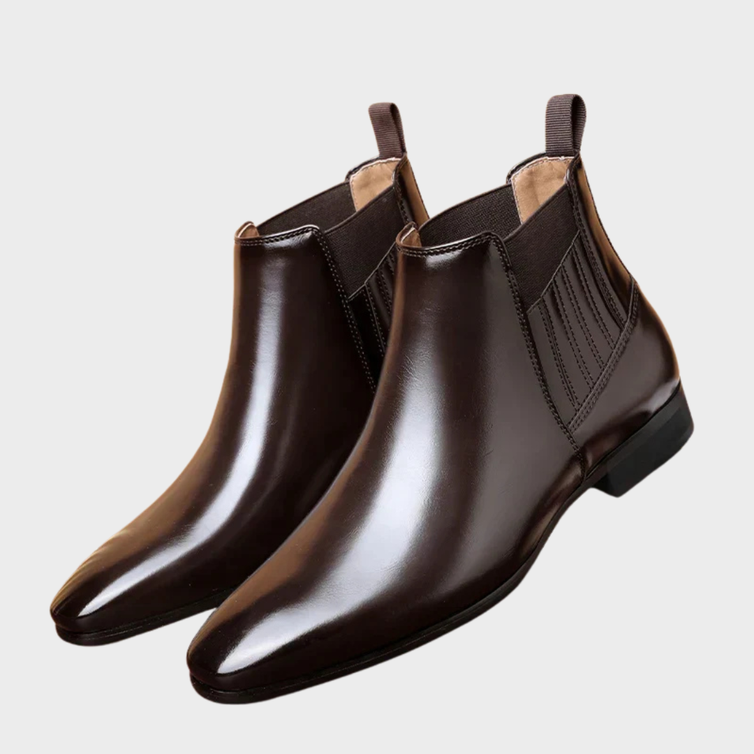 Edwina | Women's Elegant Pointed Toe Chelsea Ankle Boots