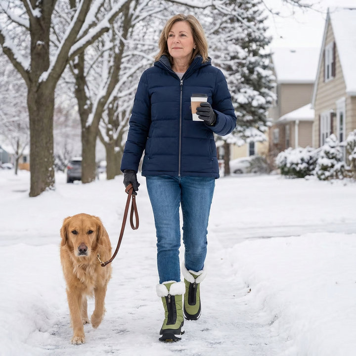 Frostara | Waterproof Winter Boots – Fur Lined & Traction Sole