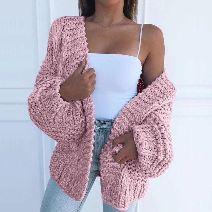 Solène | Chunky Knit Open Cardigan