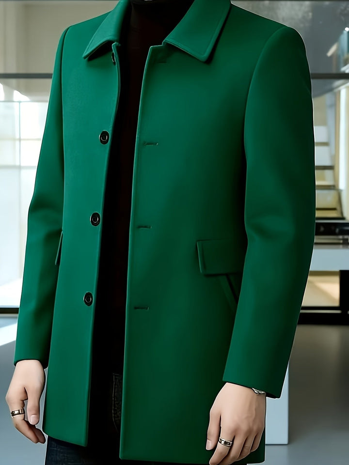 Gerard | Single-Breasted Overcoat – Timeless Style for Men
