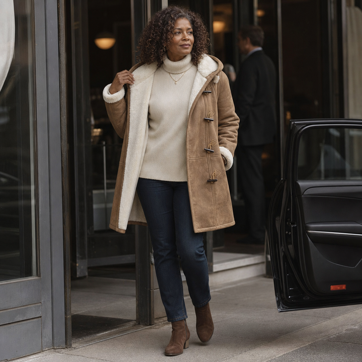 Wintlace | Hooded Duffle Coat – Slim Structured Winter Warmth
