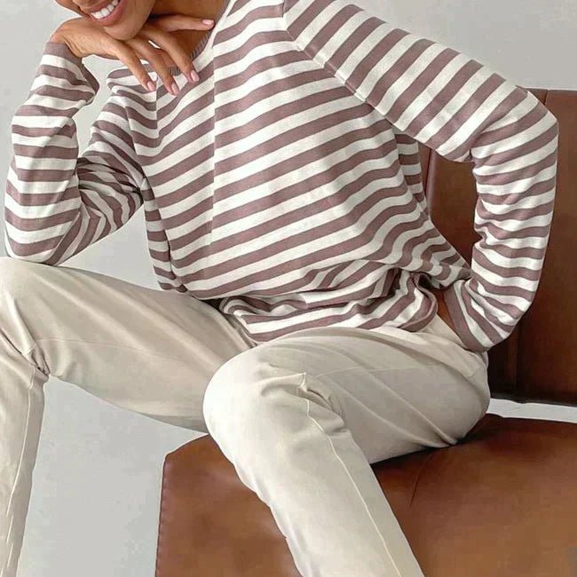 Marina | Nautical Striped Cotton Sweater